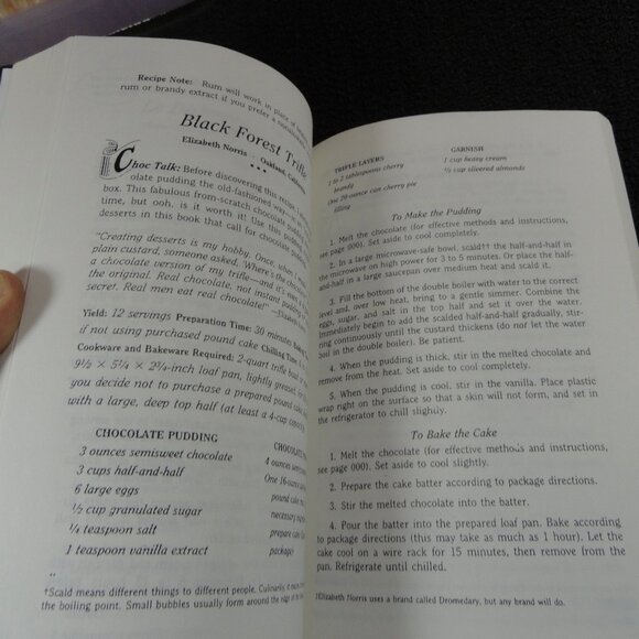 The great american Chocolate contest Cookbook 1995~Chocolate lovers~EUC - Picture 3 of 4